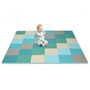 58 Inch Toddler Foam Play Mat Baby Folding Activity Floor Mat-Light Blue - Color: Light Blue D681-SP37335LB