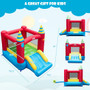 Inflatable Kids Bounce Castle with 480W Blower - Color: Multicolor D681-NP10708US