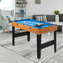 48 Inch 3-In-1 Multi Combo Game Table with Soccer for Game Rooms - Color: Natural D681-SP37328