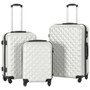 Hardcase Trolley Set 3 pcs Bright Silver ABS A949-91887