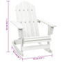 Garden Rocking Chair White Hardwood Medium Garden Rocking Chair A949-40861