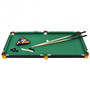 47 Inch Folding Billiard Table with Cues and Brush Chalk -Green B593-SP36565color