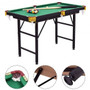 47 Inch Folding Billiard Table with Cues and Brush Chalk -Green B593-SP36565color