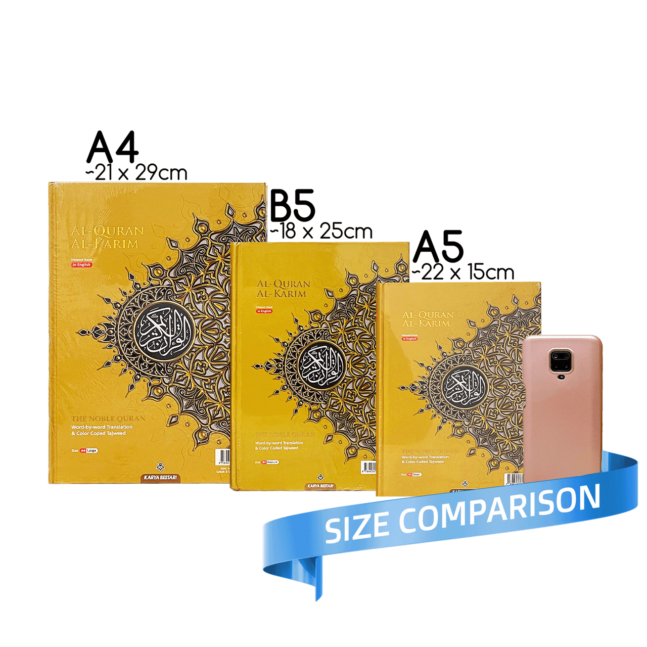 Special Edition Maqdis Quran B5 & A4 – Word-for-Word Translation With Colour Tags