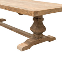 Dining Table Pedestal Elm 3.0m (F096)