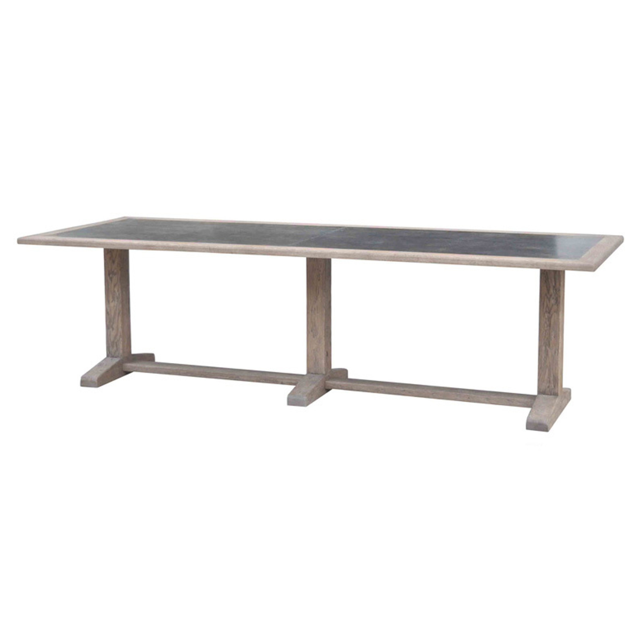 Zinc Top Oak Dining Table F212 Stone Pony   F212  43846.1584154132 