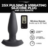 25X Pulsing & Vibrating Silicone Plug W- LCD Remote - Thunderplugs