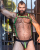 NEON BULLDOG EXTREME ROUGH TRADE GEAR NEOPRENE SET (HARNESS & JOCK)