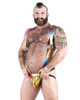 Pride Prism Barbarian Extreme Leather Harness with Matching Jockstrap