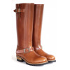 Engineer Boss 18'' Brown Leather Boots - Embossy