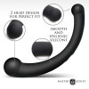 Vibra-Crescent Vibrating Silicone Dual Ended Dildo