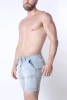 FULL COURT DENIM ZIPPER SHORT (LIGHT BLUE) - CELLBLOCK13