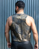 Limited Edition Aged Gold Bar Leather Vest - Rough Trade Gear
