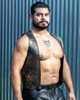 Limited Edition Aged Gold Bar Leather Vest - Rough Trade Gear