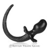 Puppy Tail BLACK Silicone Buttplug - Oxballs