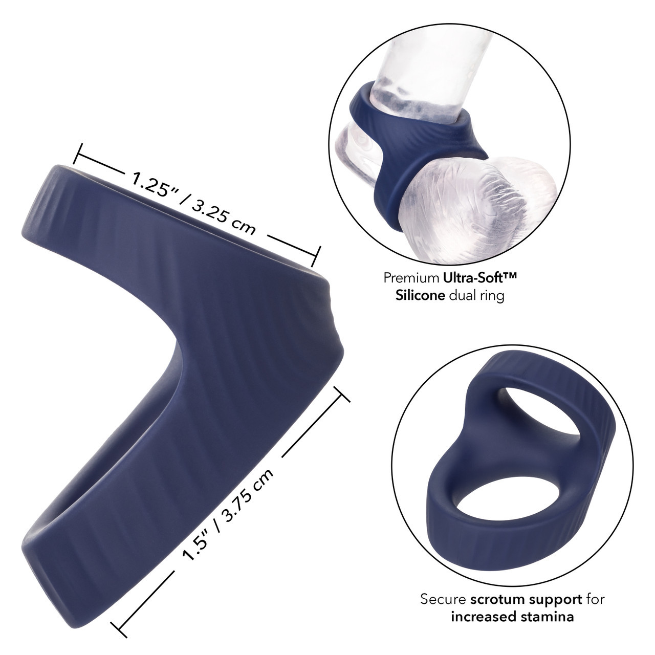 supermax vibrating ring Fantasy C-Ringz Vibrating Silicone Super Ring main image 1