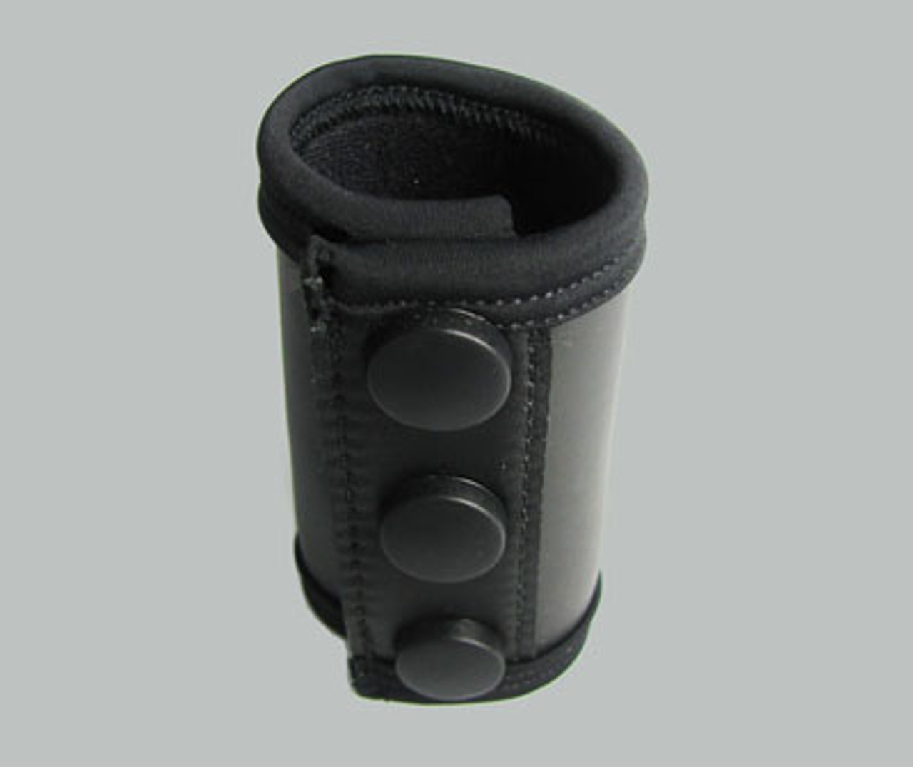 Black Leather Snap Ball Stretcher 2 inches