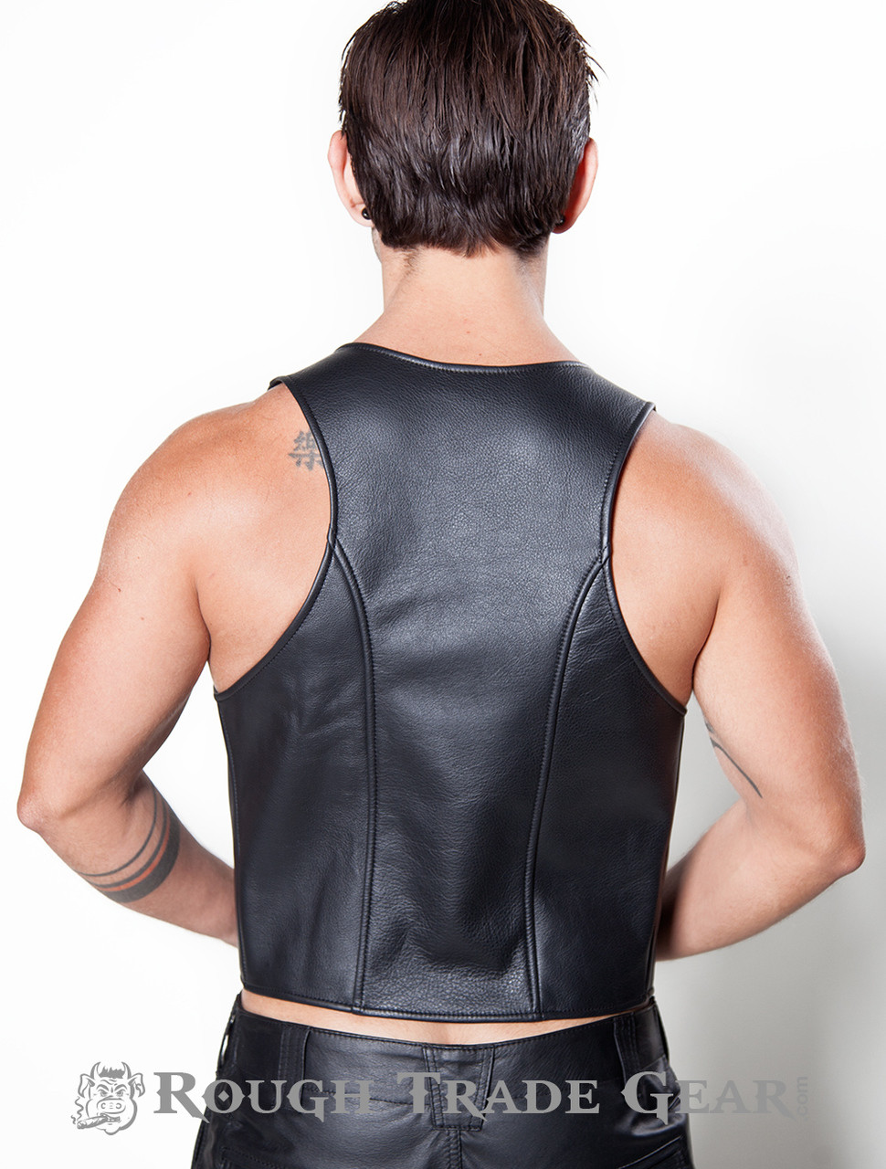 Euro Leather Vest - Rough Trade Gear