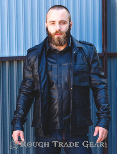 Utility Leather Jacket - Rough Trade Gear