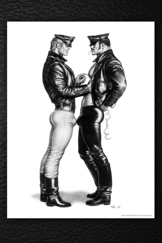 Tom of Finland Mini-Poster Print -Titty Touch