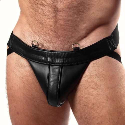 RTG SIGNATURE Animus Black Leather Jockstrap - Rough Trade Gear