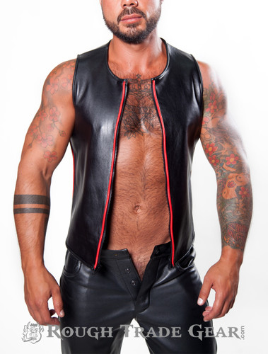 Alpha Leather Vest - Rough Trade Gear