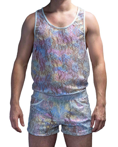 Rainbow Lace Racer Tank - Rough Trade Gear
