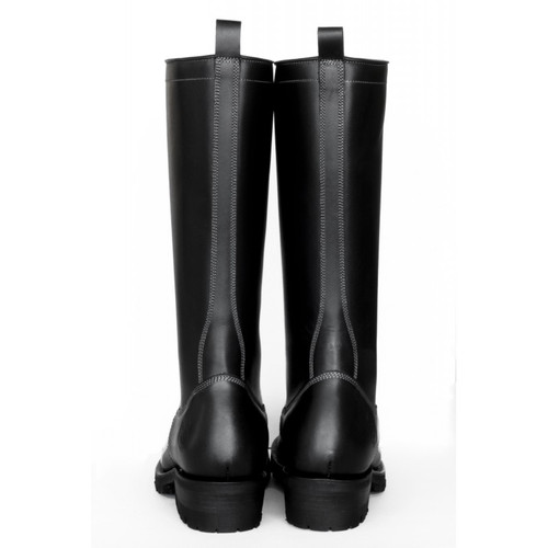 Logger Leather Boots - Embossy