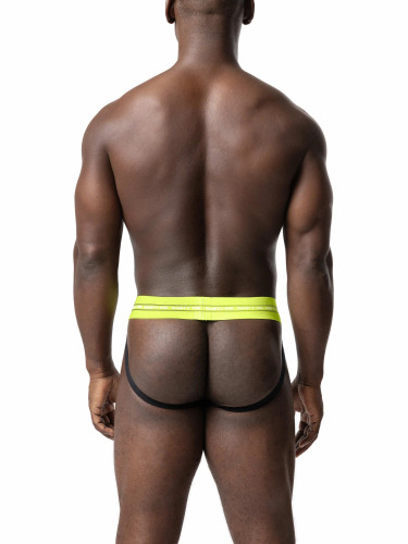 Core Mesh Jock Strap (Acid Lime) - Nasty Pig