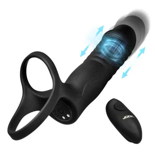 Double Thrust Thrusting & Vibrating Double Penetration C-Ring - Jock