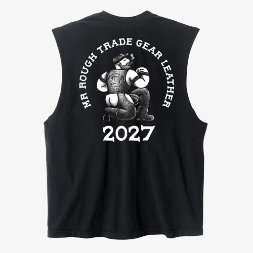Limited Edition Mr. Rough Trade Gear Leather Sleeveless T-shirt - Radriguez