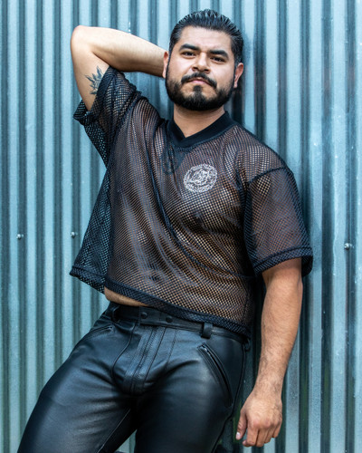 Mesh Logo Crop Top - ROUGH TRADE GEAR