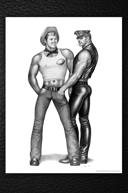 Tom of Finland Mini-Poster Print - Western Beef