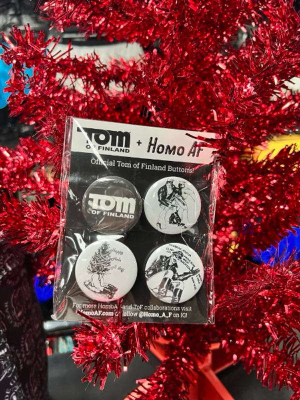 Tom of Finland Holiday Pins