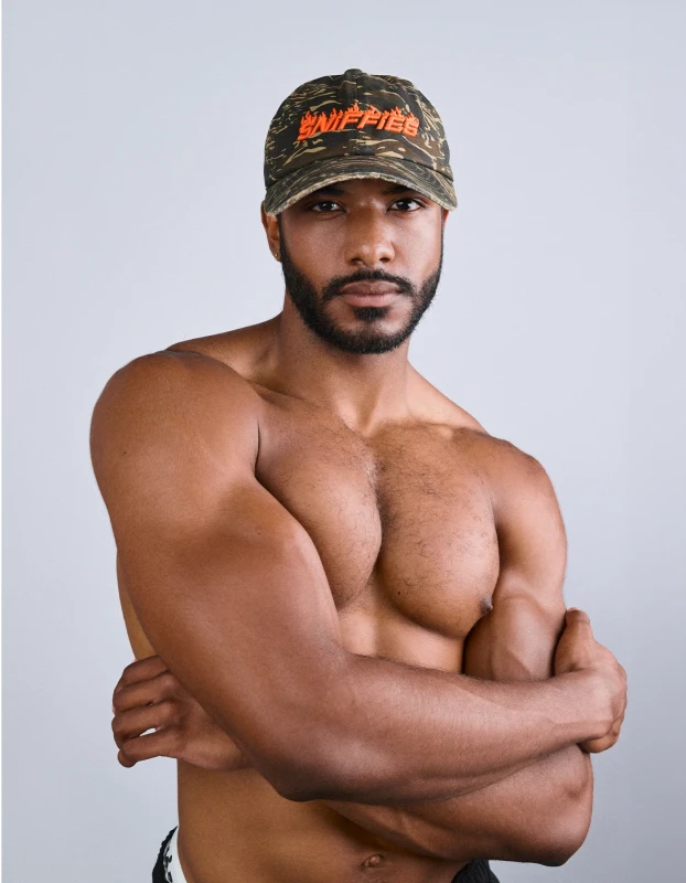 CAMO FLAMES HAT - Sniffies