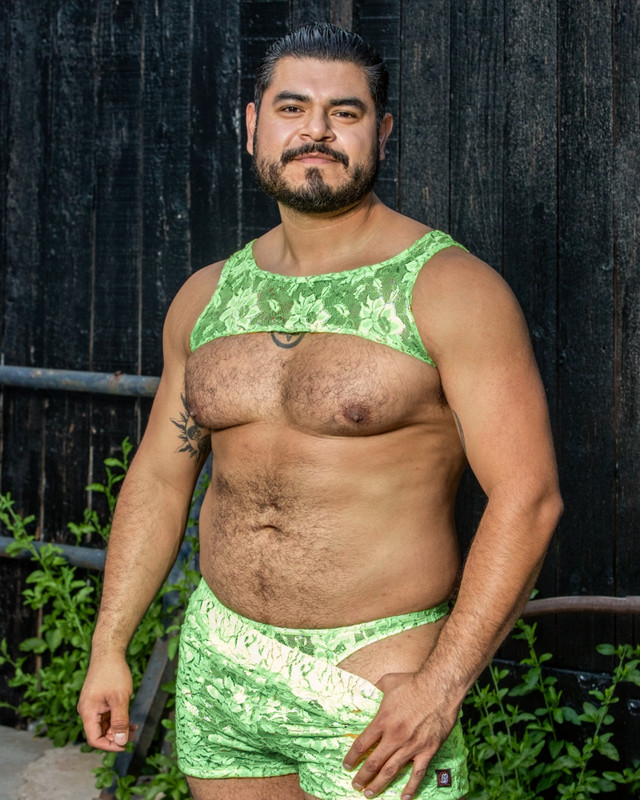 BUCK LACE TANK HARNESS (LIME) - ROUGH TRADE GEAR