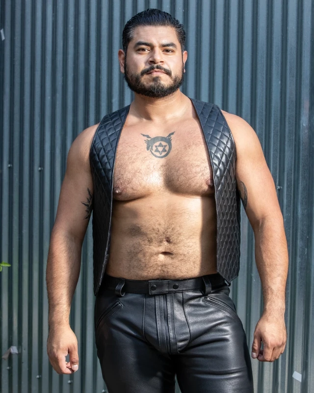 Quilted Bar Leather Vest - Rough Trade Gear