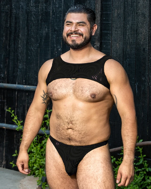 BUCK LACE TANK HARNESS (BLACK) - ROUGH TRADE GEAR
