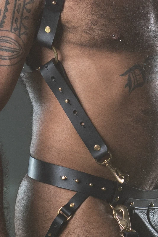 Leather Cum Gutters (Pair) - Fetish Daddy