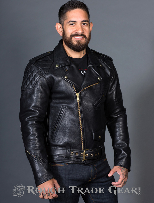 Leather Motorcycle Jacket - Rough Trade Gear