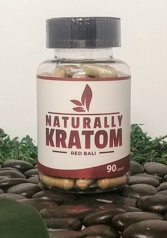 Naturally Kratom Red Bali - 90 Count Capsule (Any Strain)