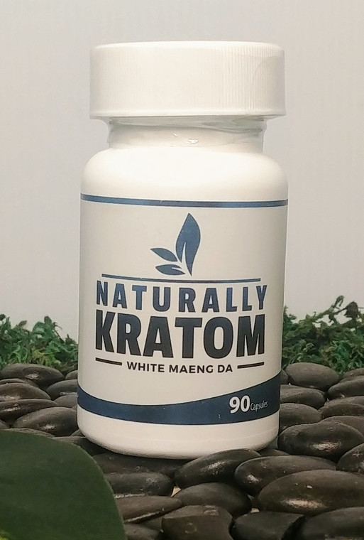 Naturally Kratom White Maeng Da - 90 Count Capsule (Any Strain)