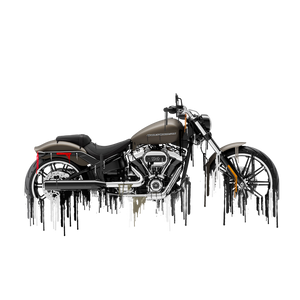 Harley Davidson Breakout Liquid Metal Wood Prints Harley Davidson Breakout Liquid Metal Wood Prints