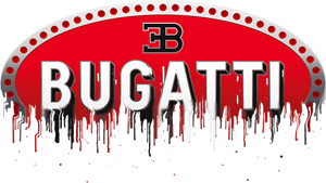 Bugatti Badge Liquid Metal Heavyweight Unisex Crewneck T-shirt Bugatti Badge Liquid Metal Heavyweight Unisex Crewneck T-shirt