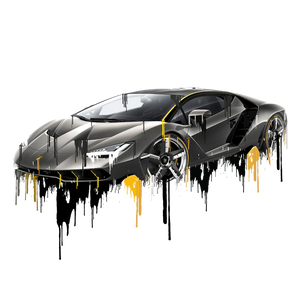 Lamborghini Centenario Liquid Metal Heavyweight Unisex Crewneck T-shirt Lamborghini Centenario Liquid Metal Heavyweight Unisex Crewneck T-shirt