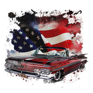 Chrevolet Impala USA Flag Liquid Metal Heavyweight Unisex Crewneck T-shirt Chrevolet Impala USA Flag Liquid Metal Heavyweight Unisex Crewneck T-shirt