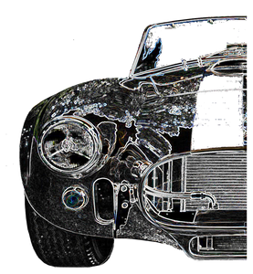 AC Cobra Half Car Heavyweight Unisex Crewneck T-shirt AC Cobra Half Car Heavyweight Unisex Crewneck T-shirt