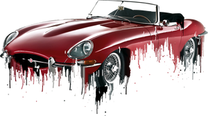 Jaguar EType Liquid Metal Mug White 11oz Ceramic Mug