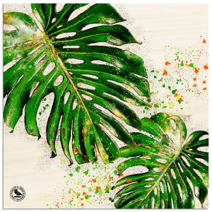 Montstera Funky Flora Wood Prints Montstera Funky Flora Wood Prints