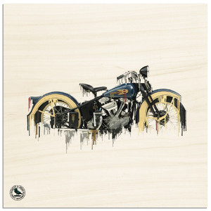 Harley Davidson Liquid Metal Wood Prints Harley Davidson Liquid Metal Wood Prints